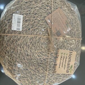 Set of 10 14” natural seagrass placemats/chargers